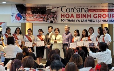 Vietnam Hoa Binh Group visits Koreana to Edally EX production line 2022.08.29