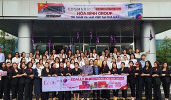 베트남 호아빈 그룹 이달리bh 생산라인 코스맥스바이오 방문