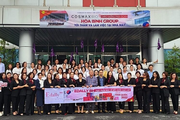 베트남 호아빈 그룹 이달리bh 생산라인 코스맥스바이오 방문